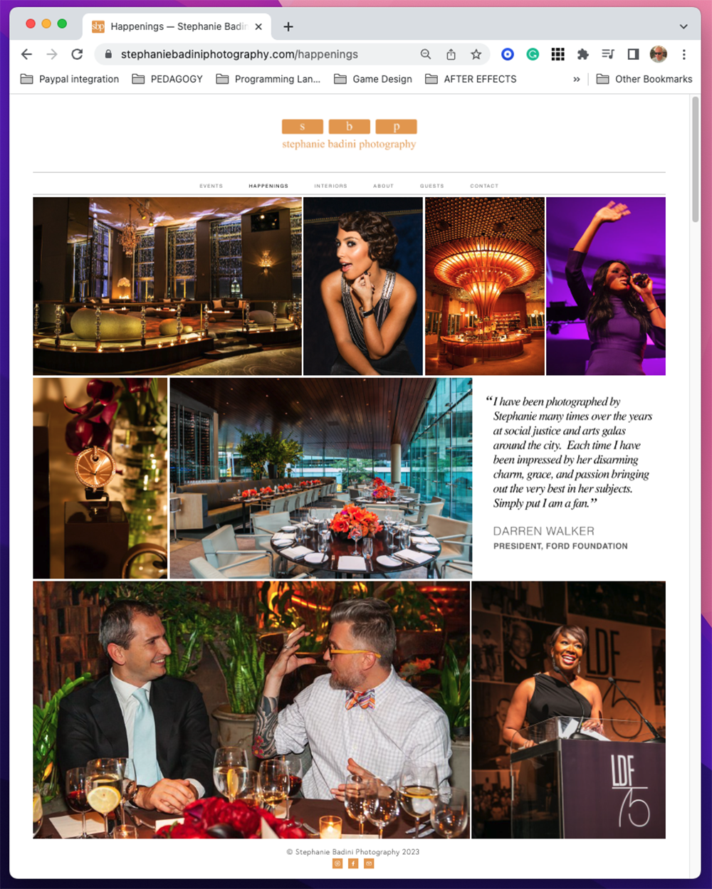 Web Design Project - Stephanie Badini Photography